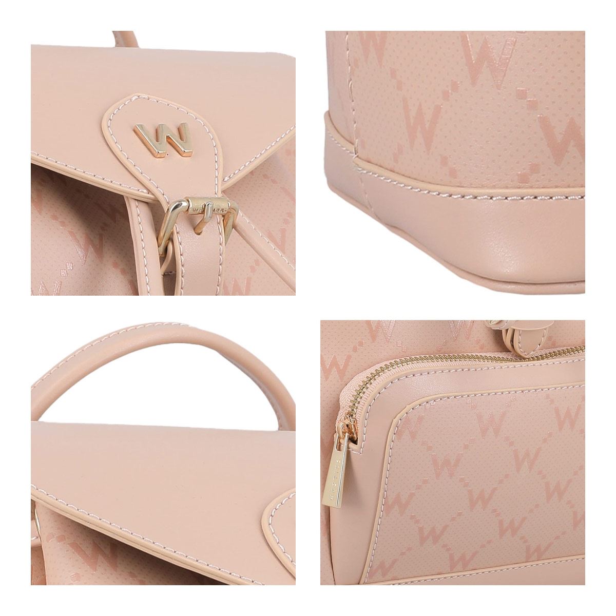 Backpack Westies color beige Modelo HBSHANGELAWE