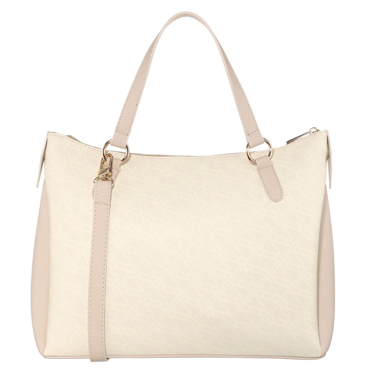 Bolsa satchel WESTIES color Marfil/Multicolor Modelo HBANDARIELWE
