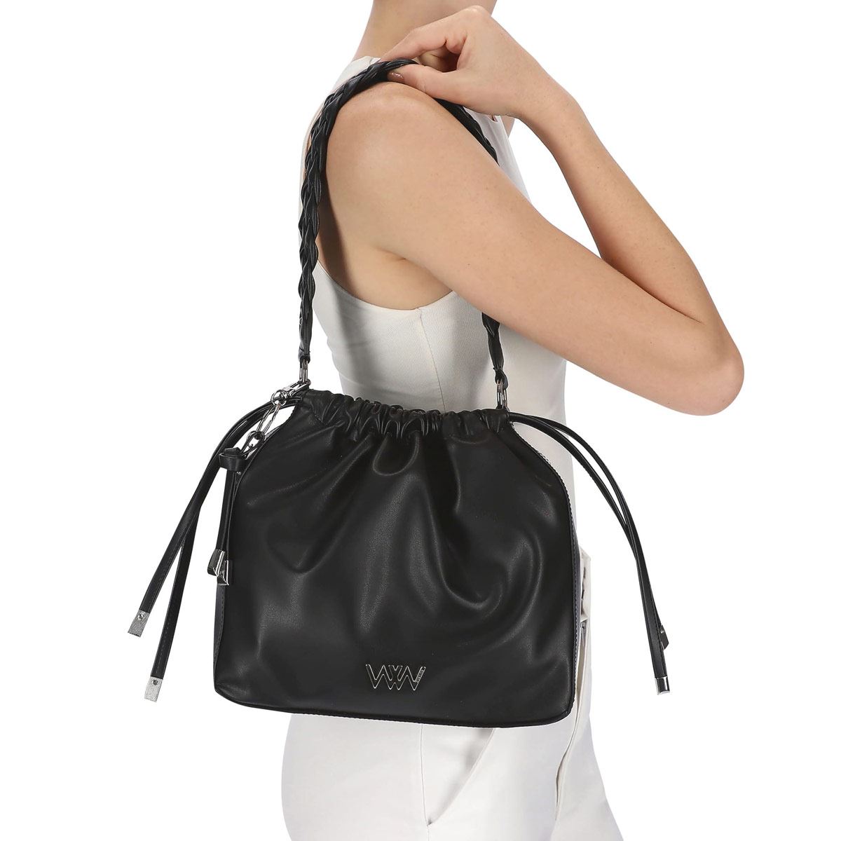 Bolsa satchel Westies color Negro Modelo HBMASCAGNI2WE