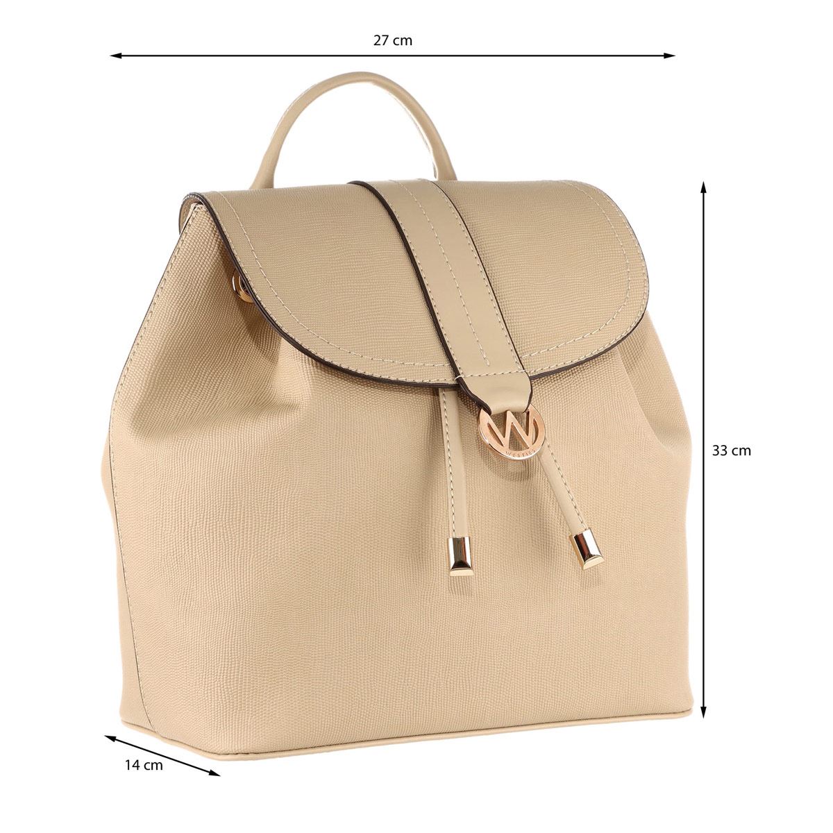 Mochila Westies backpack color Beige para Mujer