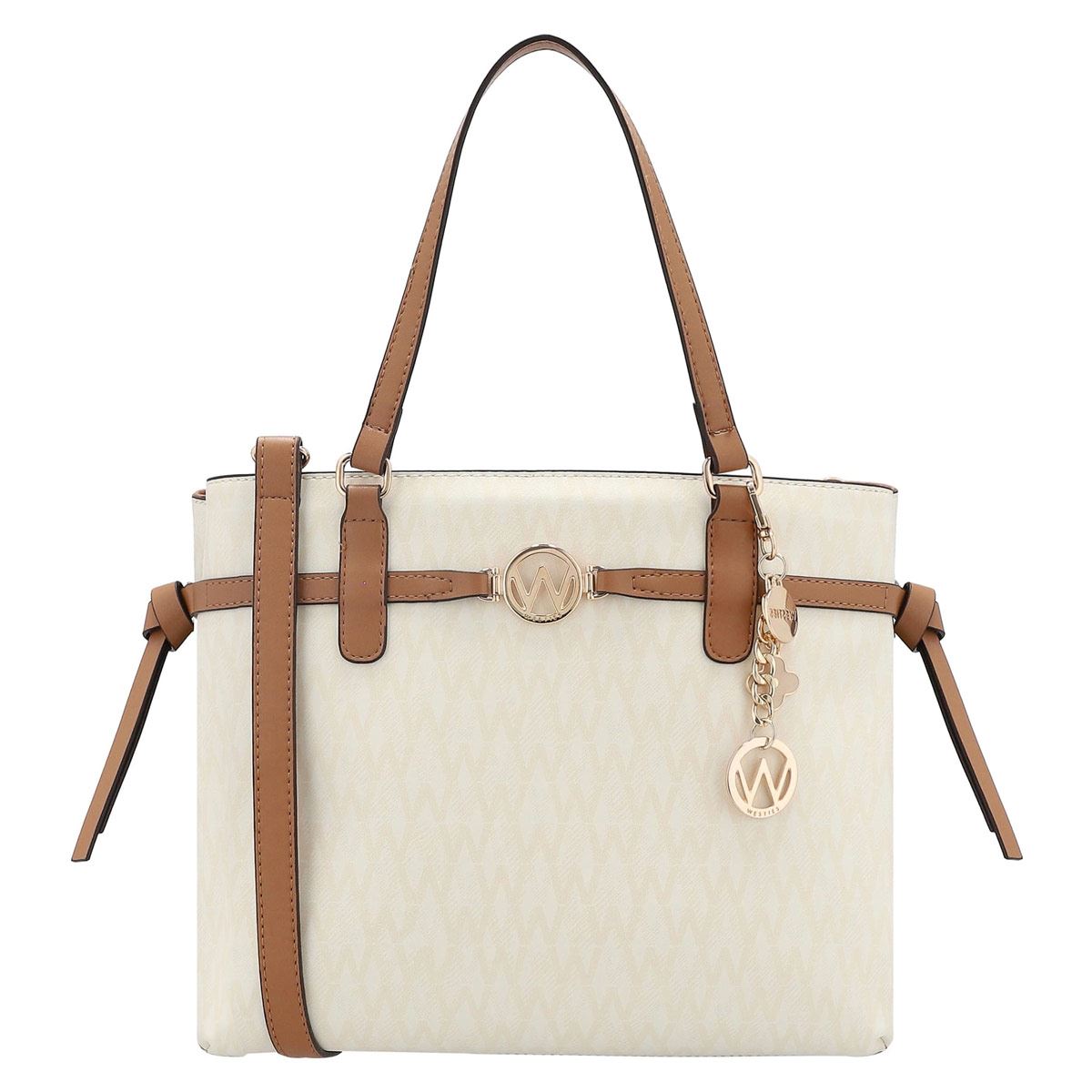 Bolsa H&co Tipo Satchel Color Blanca