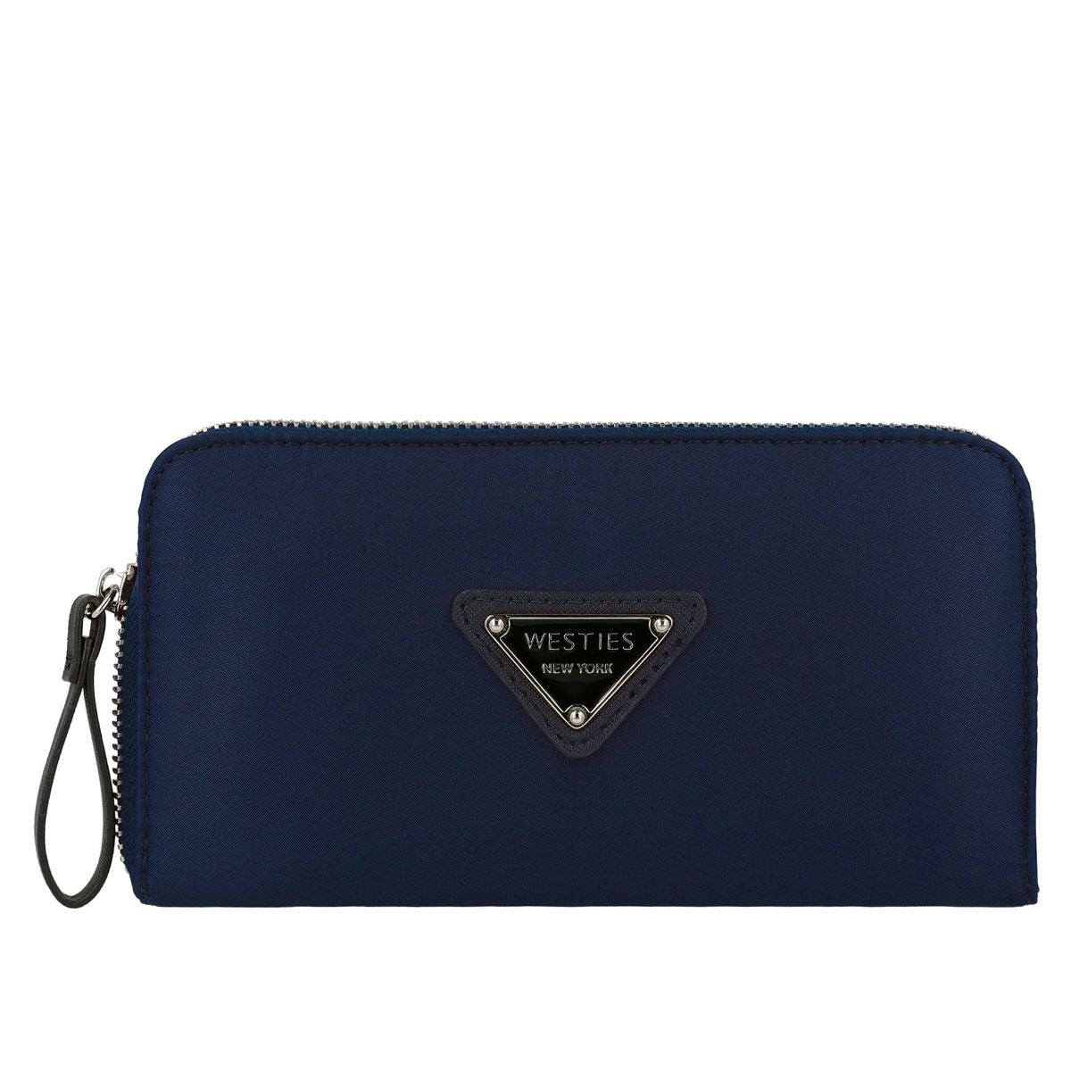 Cartera Tipo Zip Around Color Azul Marino para Mujer Westies