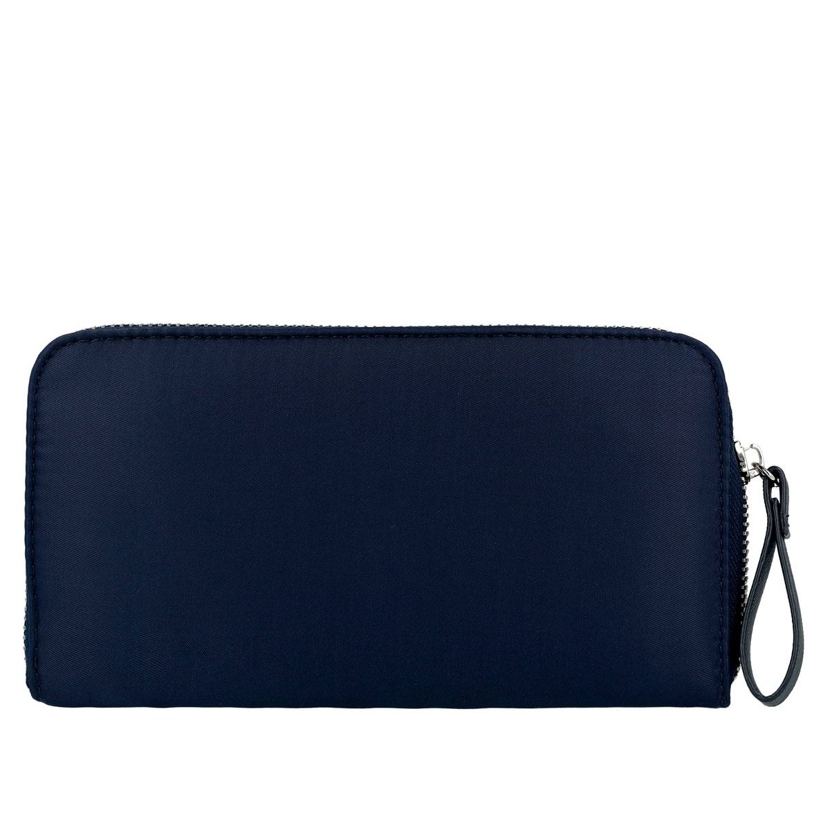 Cartera Tipo Zip Around Color Azul Marino para Mujer Westies