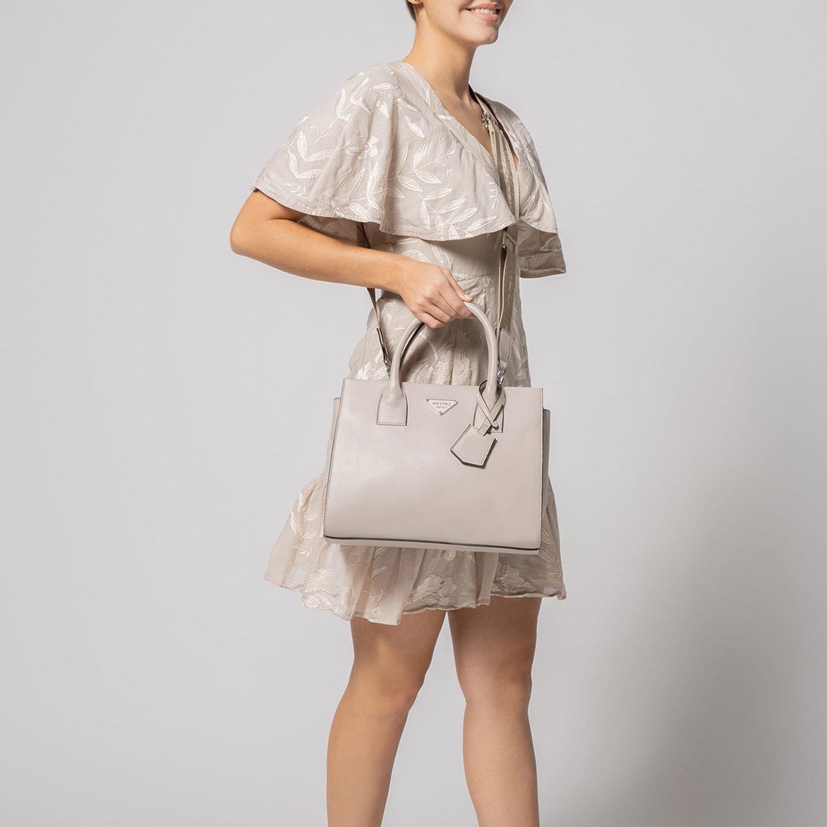 Bolsa satchel color Gris para mujer Westies