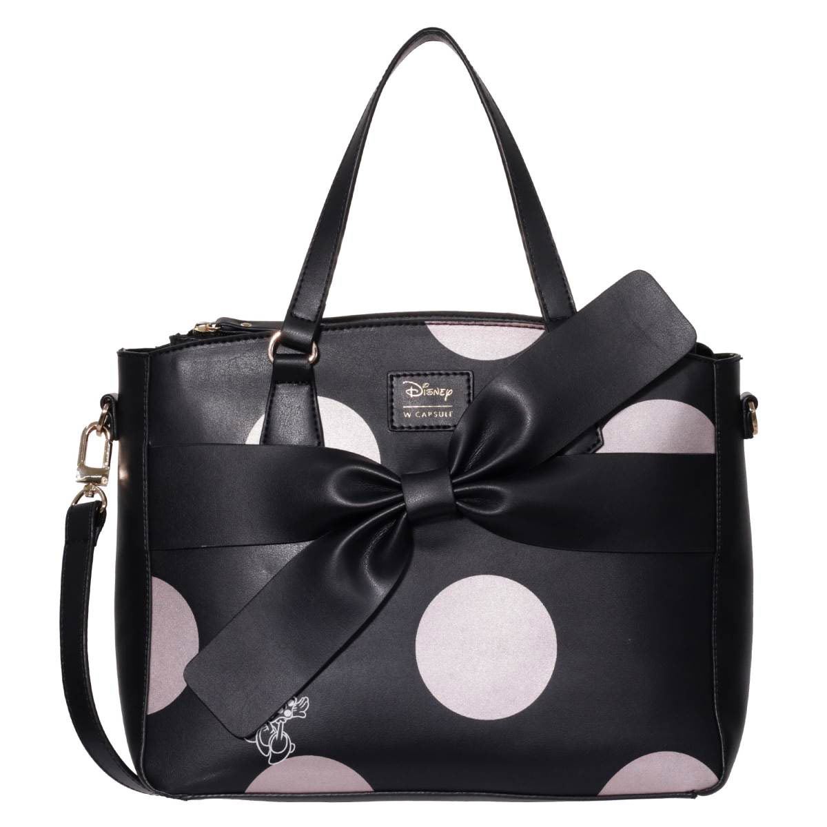 Bolsa Satchel W Capsule Minnie Mouse Hbliable9 Negro