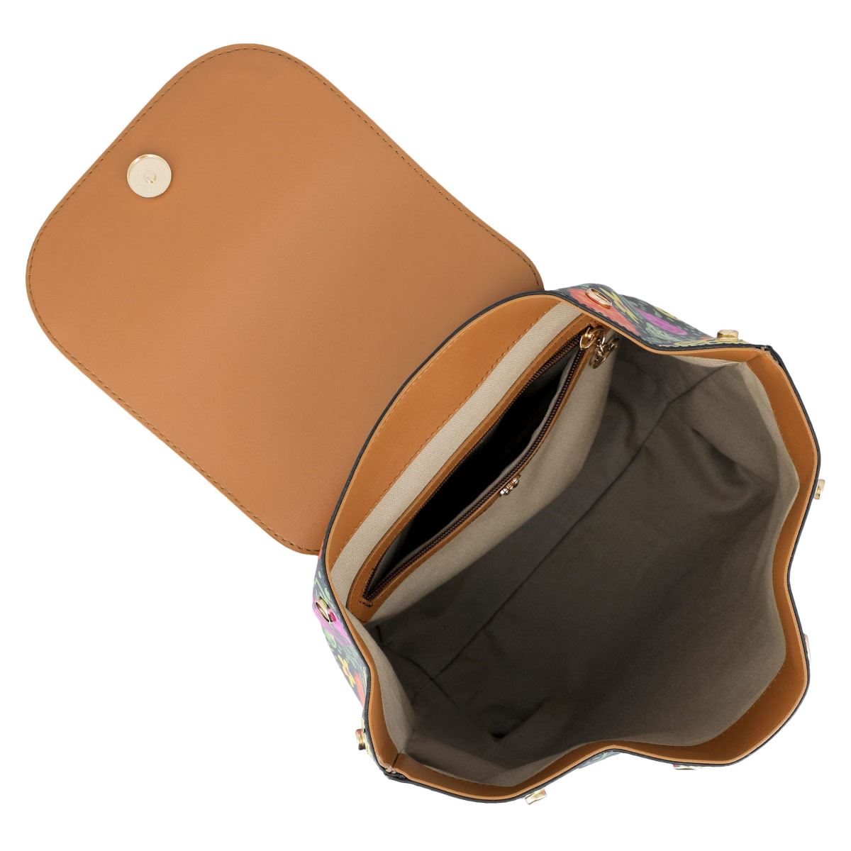Backpack W Capsule color beige/multicolor Modelo HBVIOLET3CW