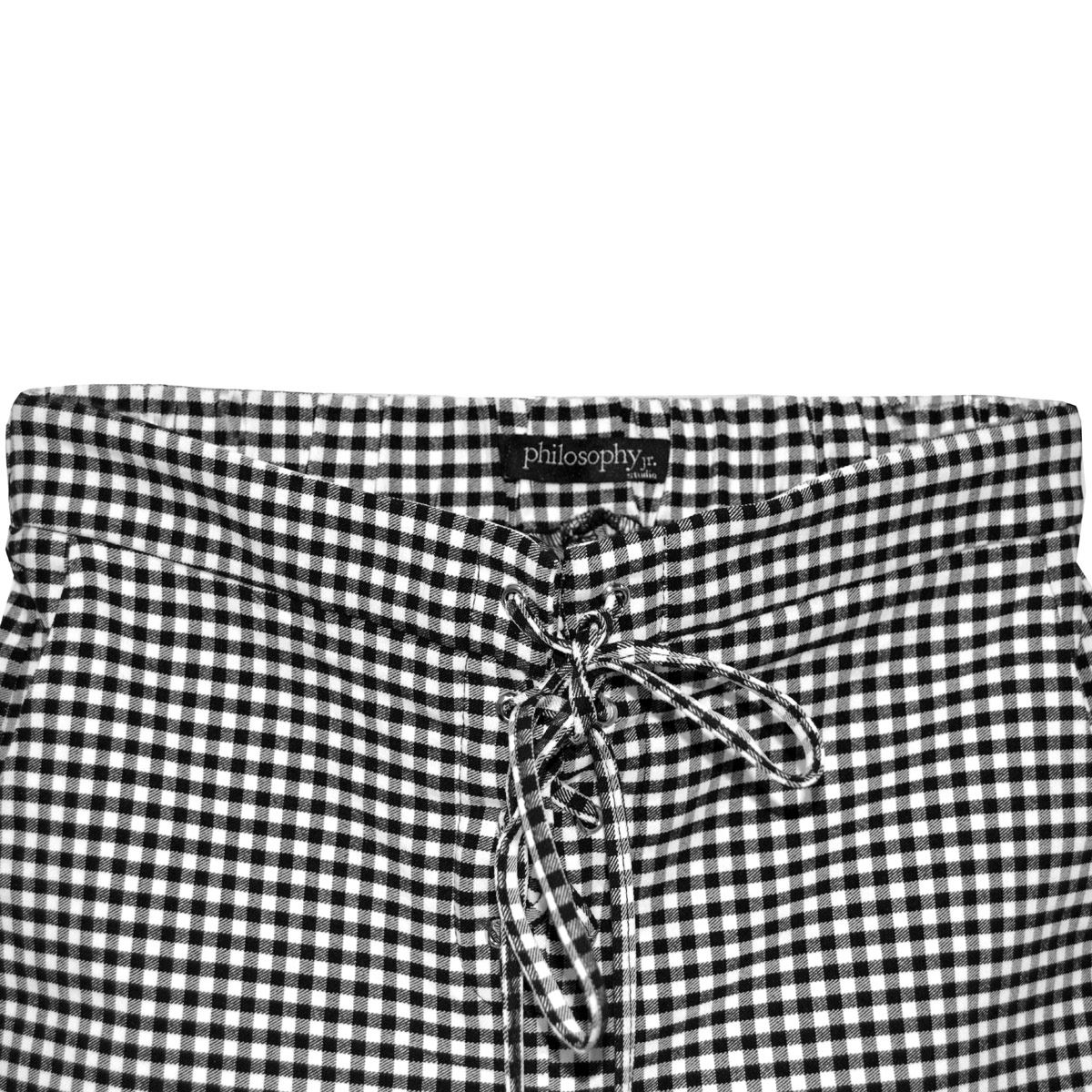 Short cuadros Philosophy Jr M Negro Combinado