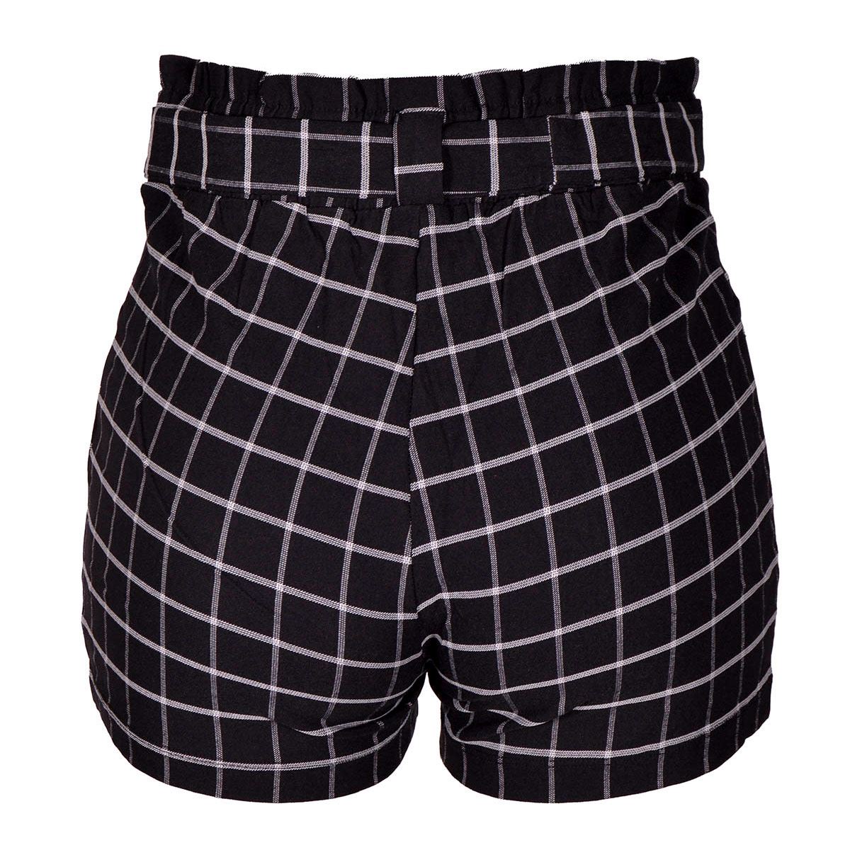 Short cuadros Philosophy Jr talla chica color negro combinado modelo hsp6469n