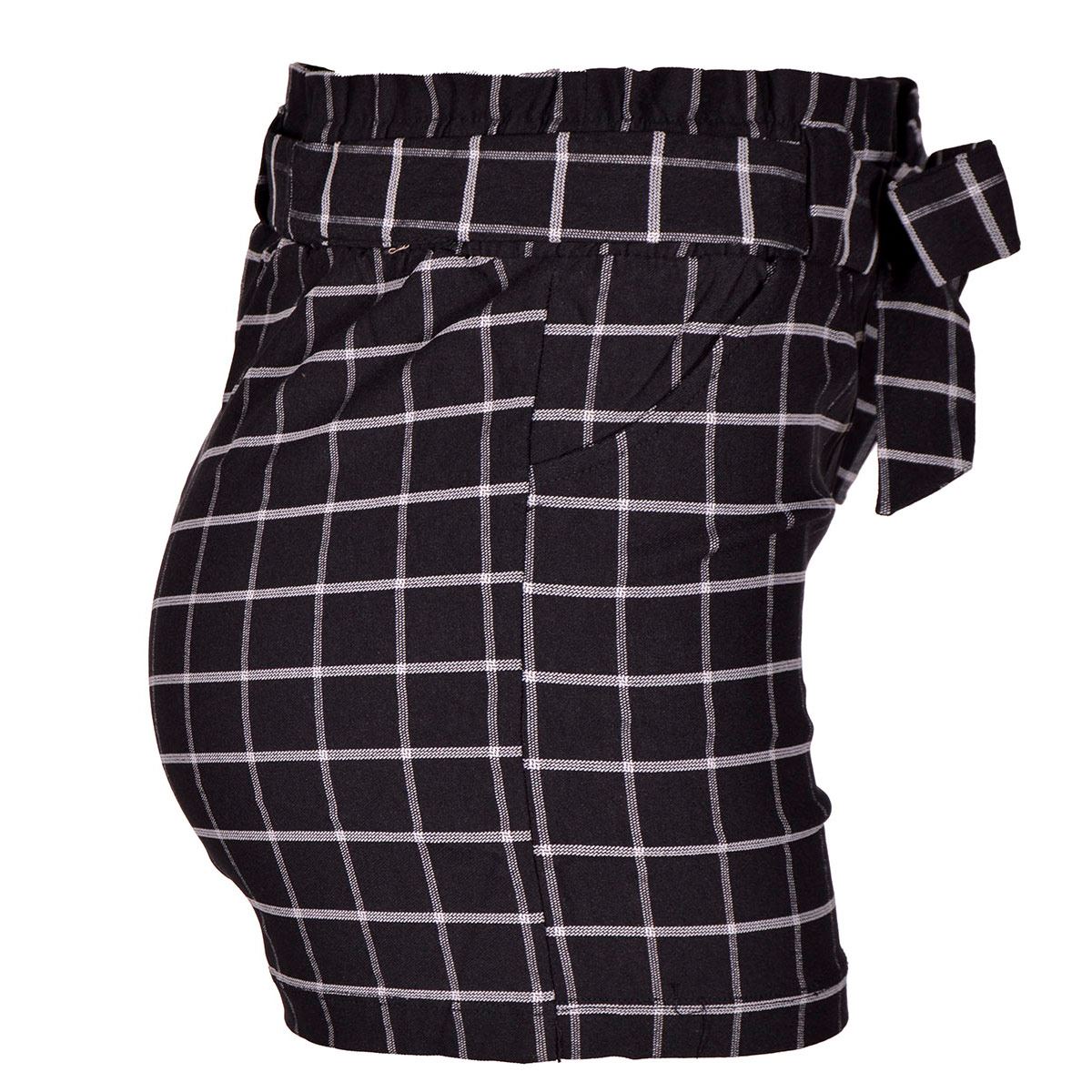 Short cuadros Philosophy Jr talla chica color negro combinado modelo hsp6469n