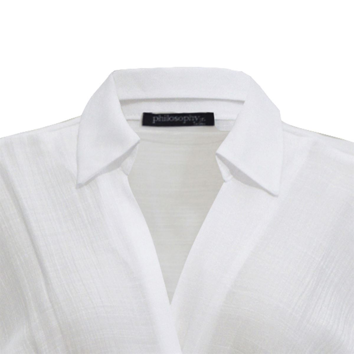 Blusa cruzada Philosophy Jr M Blanco