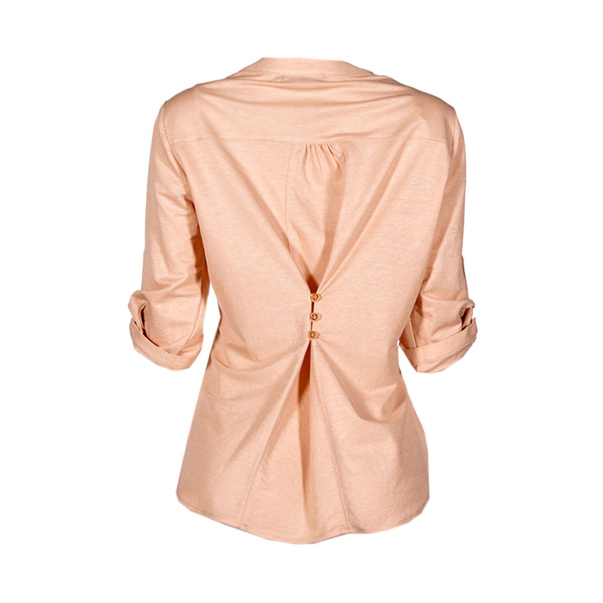 Blusa lisa Philosophy Jr talla mediana color beige modelo 11356