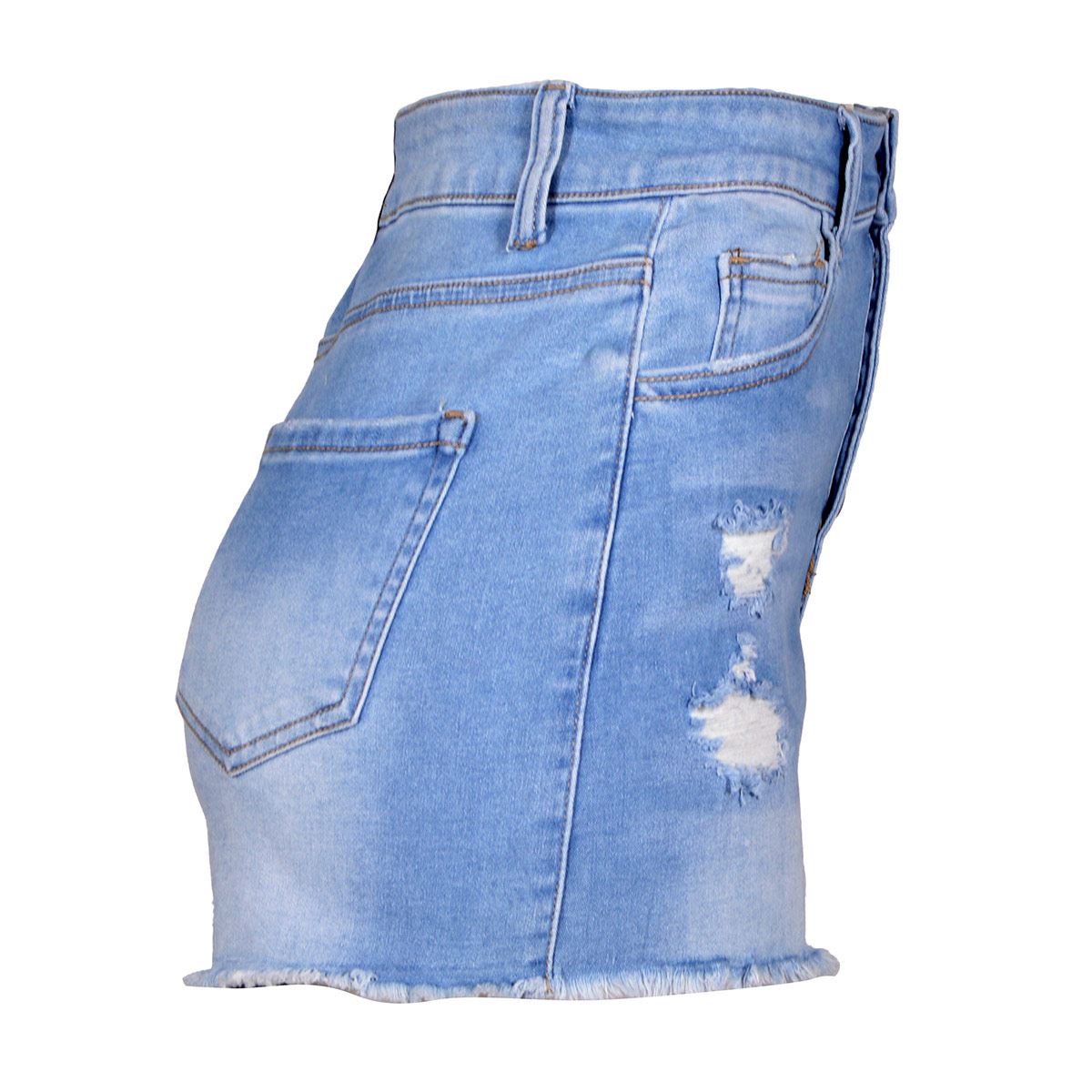 Short con destrucción Philosophy Jr talla chica color azul claro modelo hsp6639