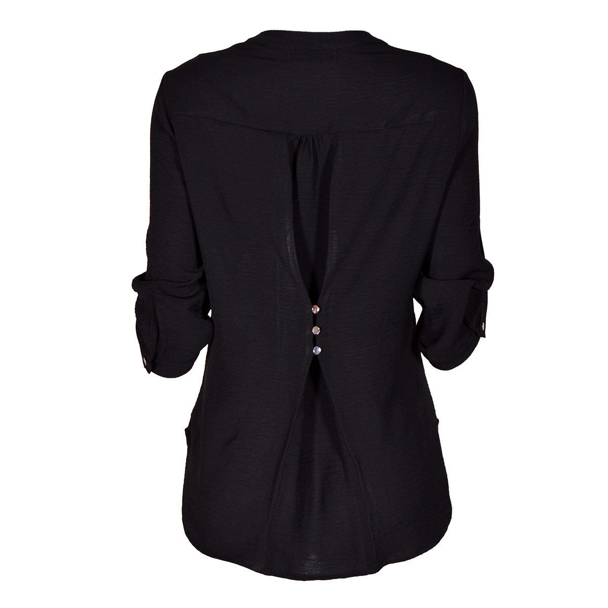 Blusa lisa Philosophy Jr talla mediana color negro modelo 11348