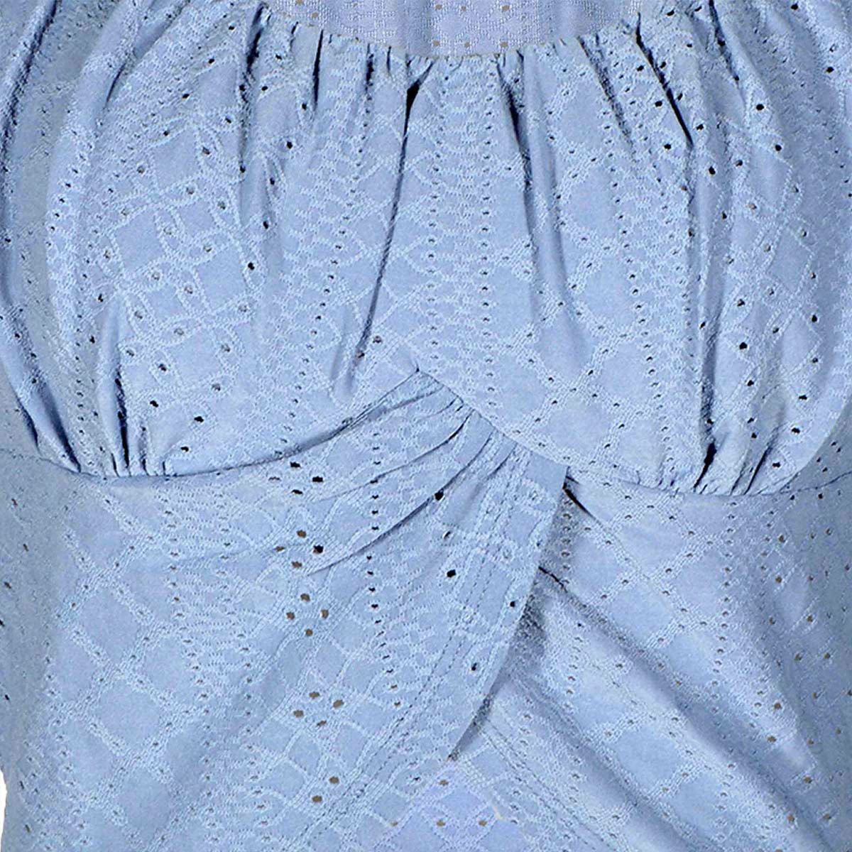 Blusa cruzada Philosophy Jr G azul claro