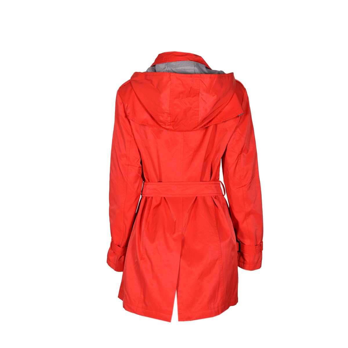 Gabardina con cinturón Philosophy jr talla chica color rojo modelo gcv2135