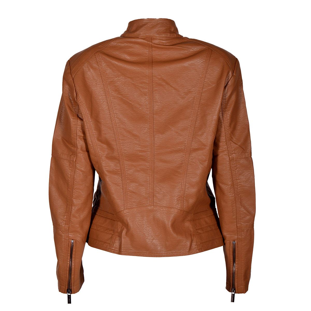 Chamarra tipo piel Philosophy Jr talla extra grande color cafe medio modelo sjp6608