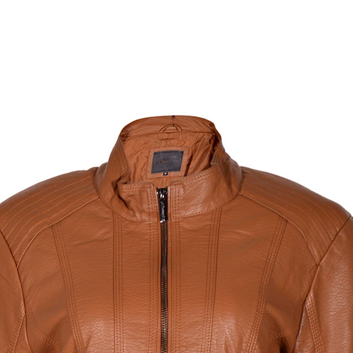 Chamarra tipo piel Philosophy Jr talla extra grande color cafe medio modelo sjp6608