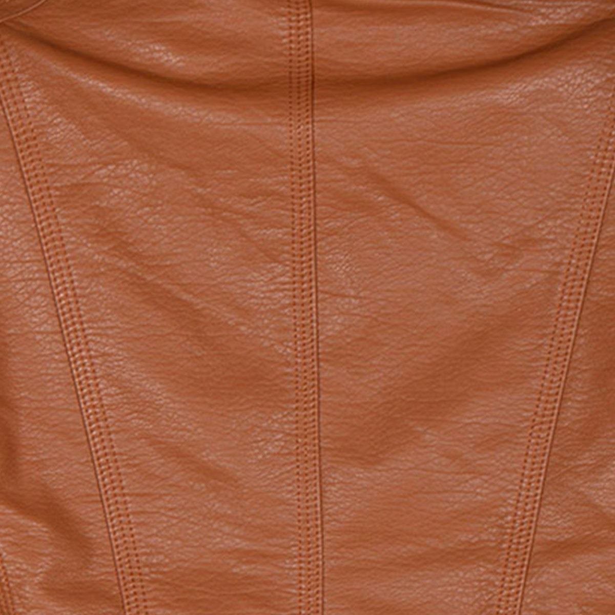 Chamarra tipo piel Philosophy Jr talla extra grande color cafe medio modelo sjp6608