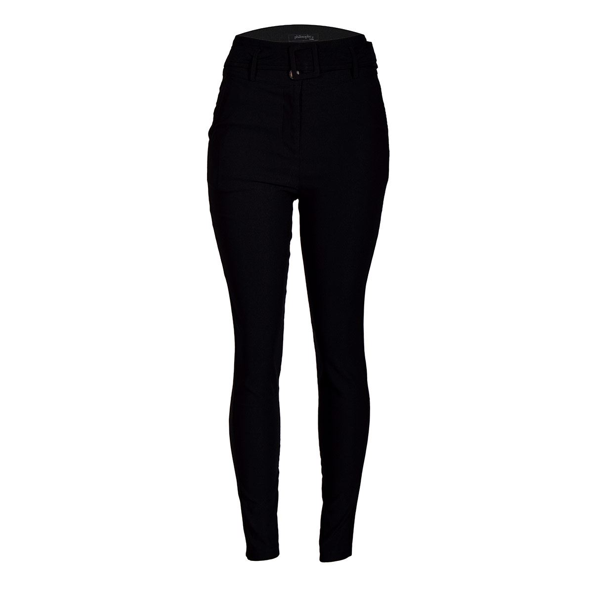 Pantalón con cinta Philosophy Jr talla chica color negro modelo yp4824