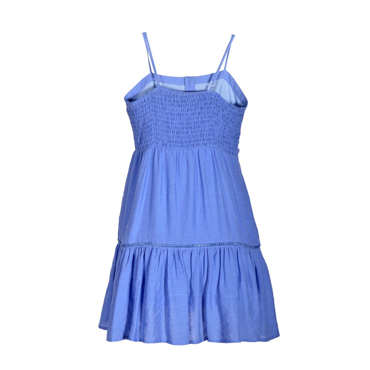 Vestido con olanes Philosophy jr talla extra grande color azul modelo 70564
