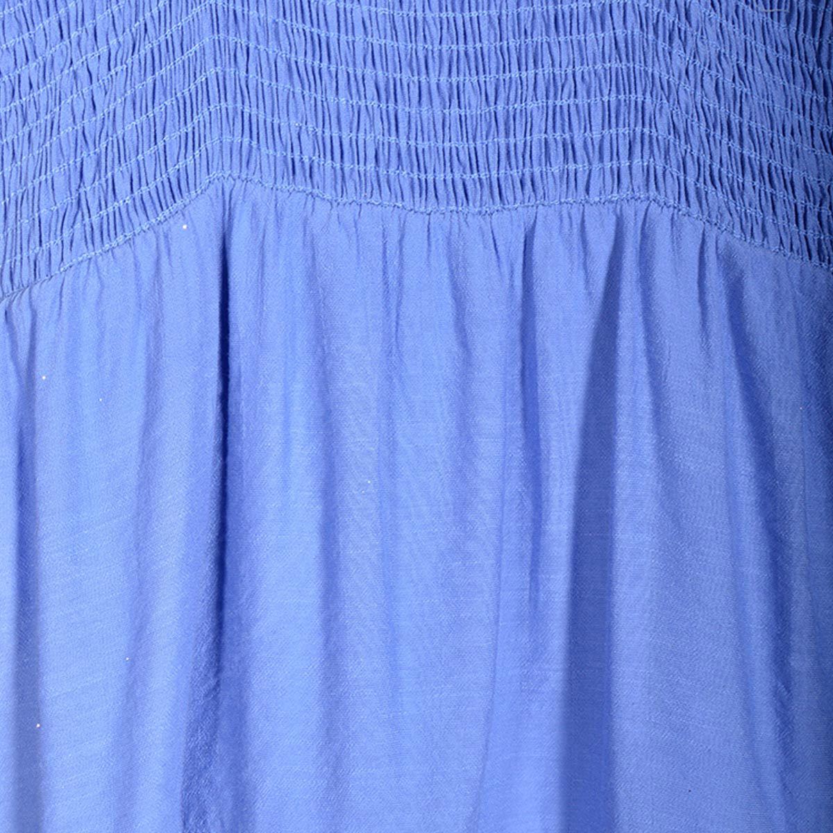 Vestido con olanes Philosophy jr talla extra grande color azul modelo 70564