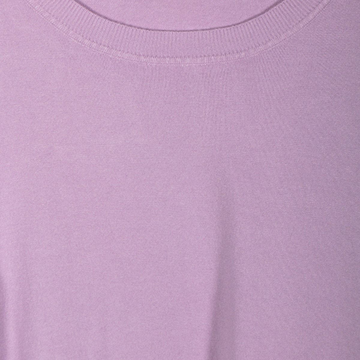 Suéter combinado talla grande color morado claro modelo hh2247