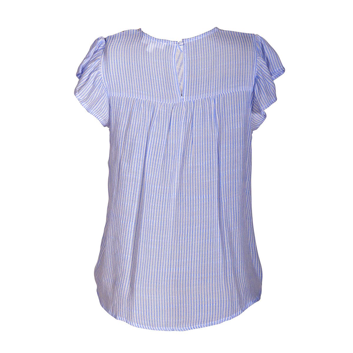 Blusa con bordado Philosophy jr talla chica color azul modelo cr1787