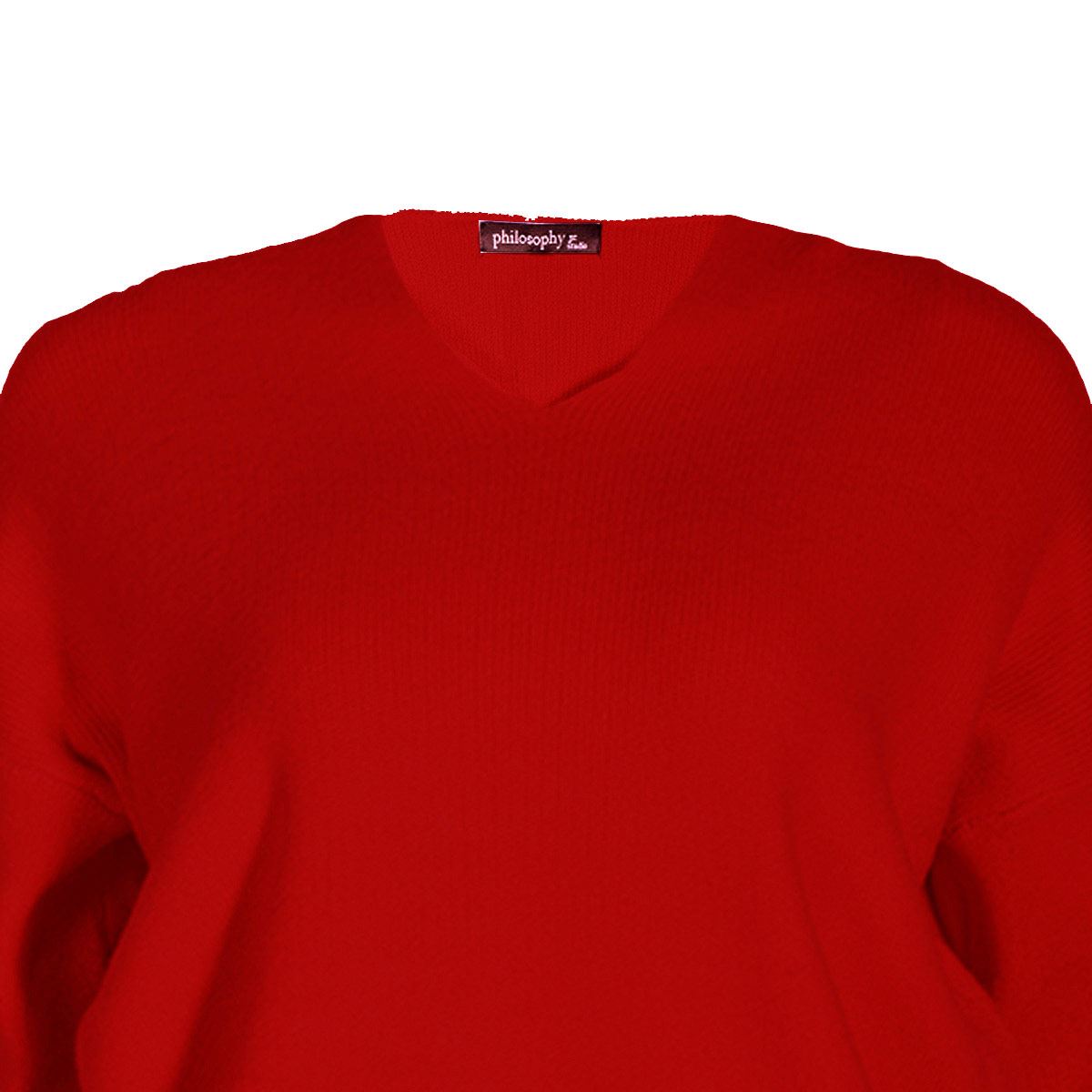 Suéter con capucha Philosophy talla chica mediana color rojo obscuro modelo hd9391s