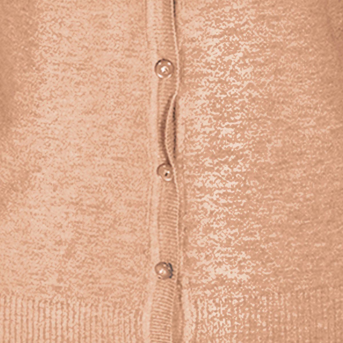 Suéter cárdigan liso con botones Philosophy talla mediano color cafe claro modelo XN31033