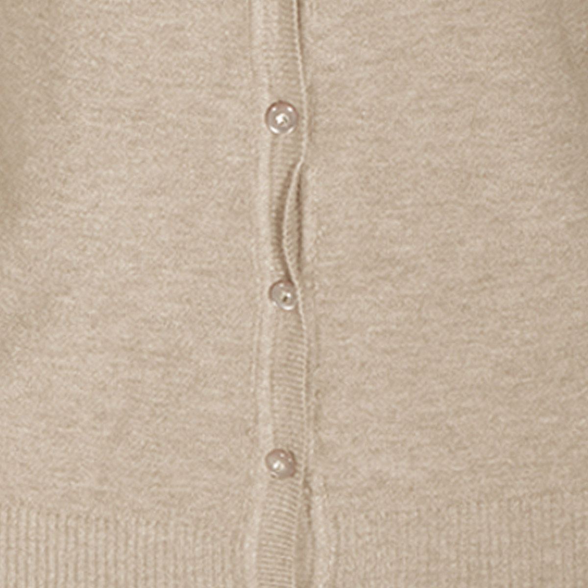 Suéter cárdigan liso con botones Philosophy talla grande color beige modelo XN31033