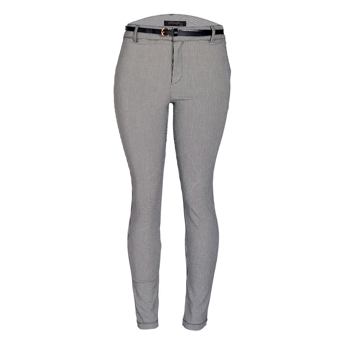 Pantalón recto Philosophy Jr talla chica color negro combinado modelo P11706