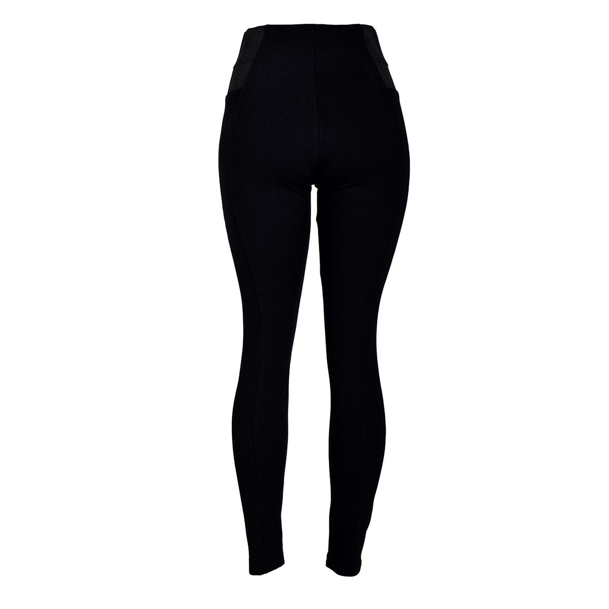 Leggins rectos lisos con pretina ancha Philosophy talla mediano color negro modelo PP355