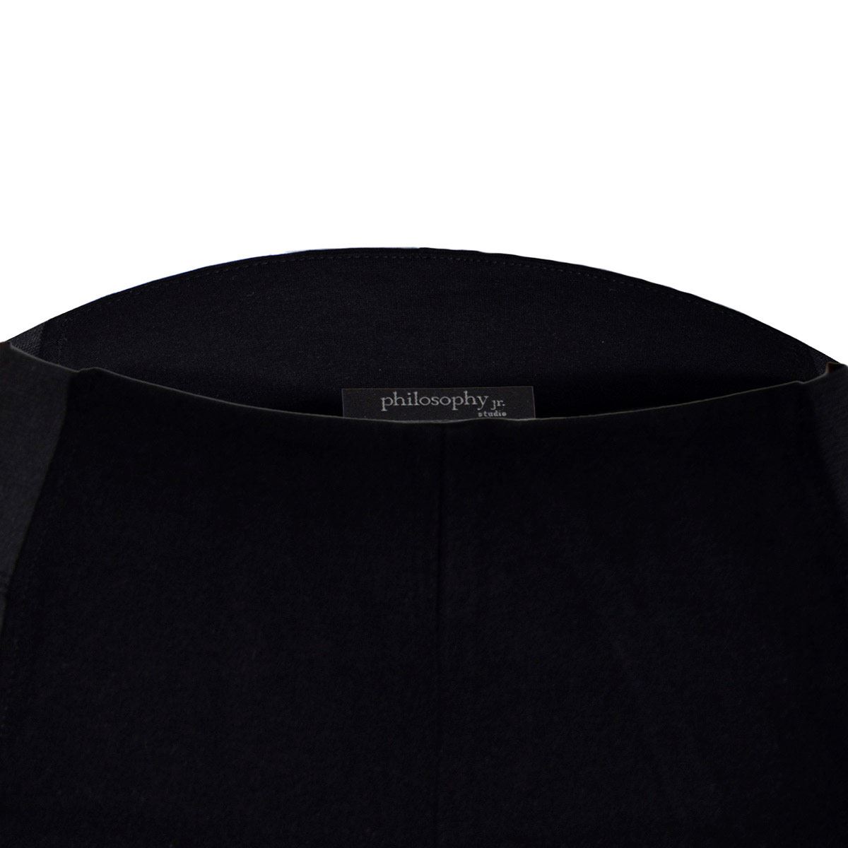 Leggins rectos lisos con pretina ancha Philosophy talla mediano color negro modelo PP355