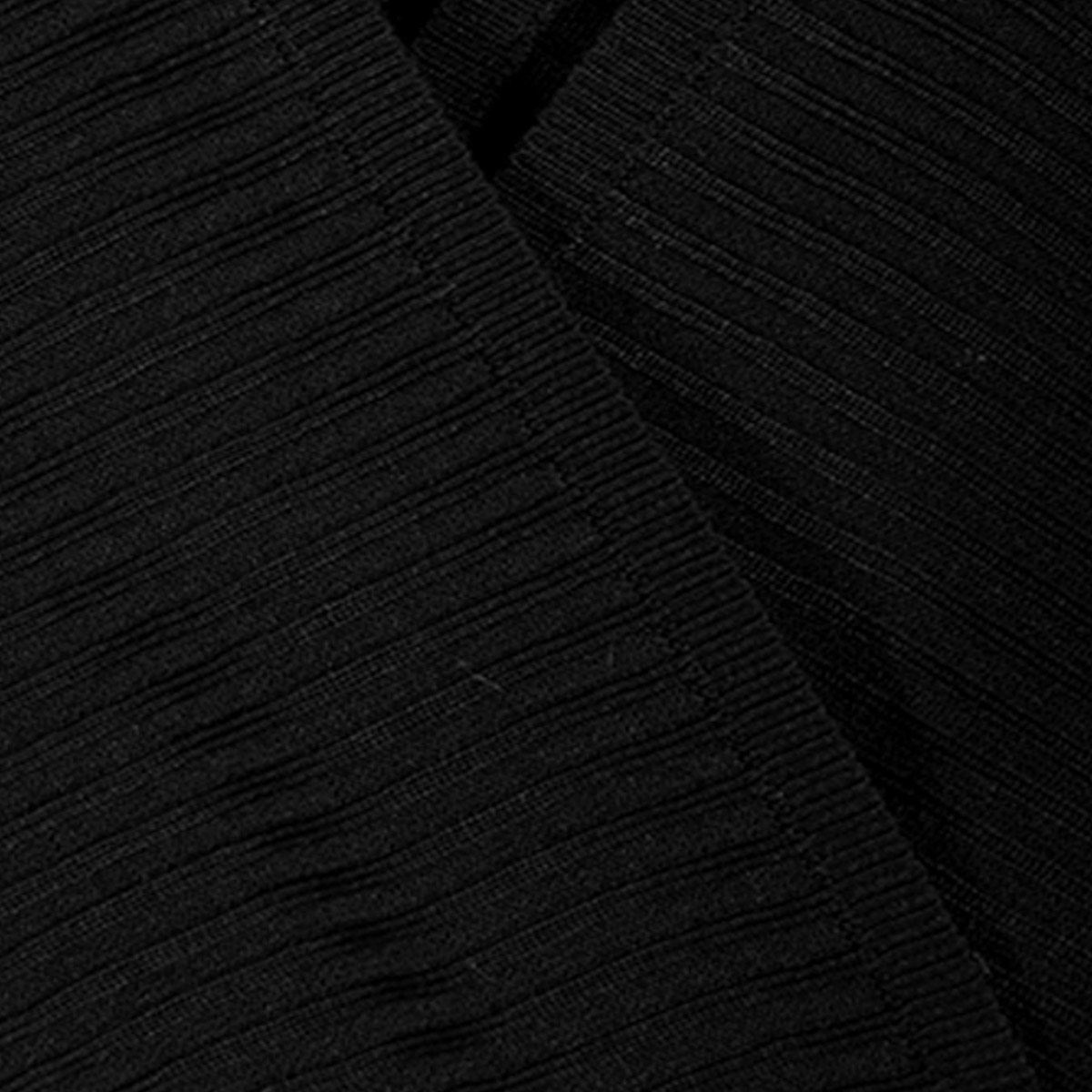 Vestido corto tejido con frente cruzado Philosophy talla mediano color negro modelo 90043WH