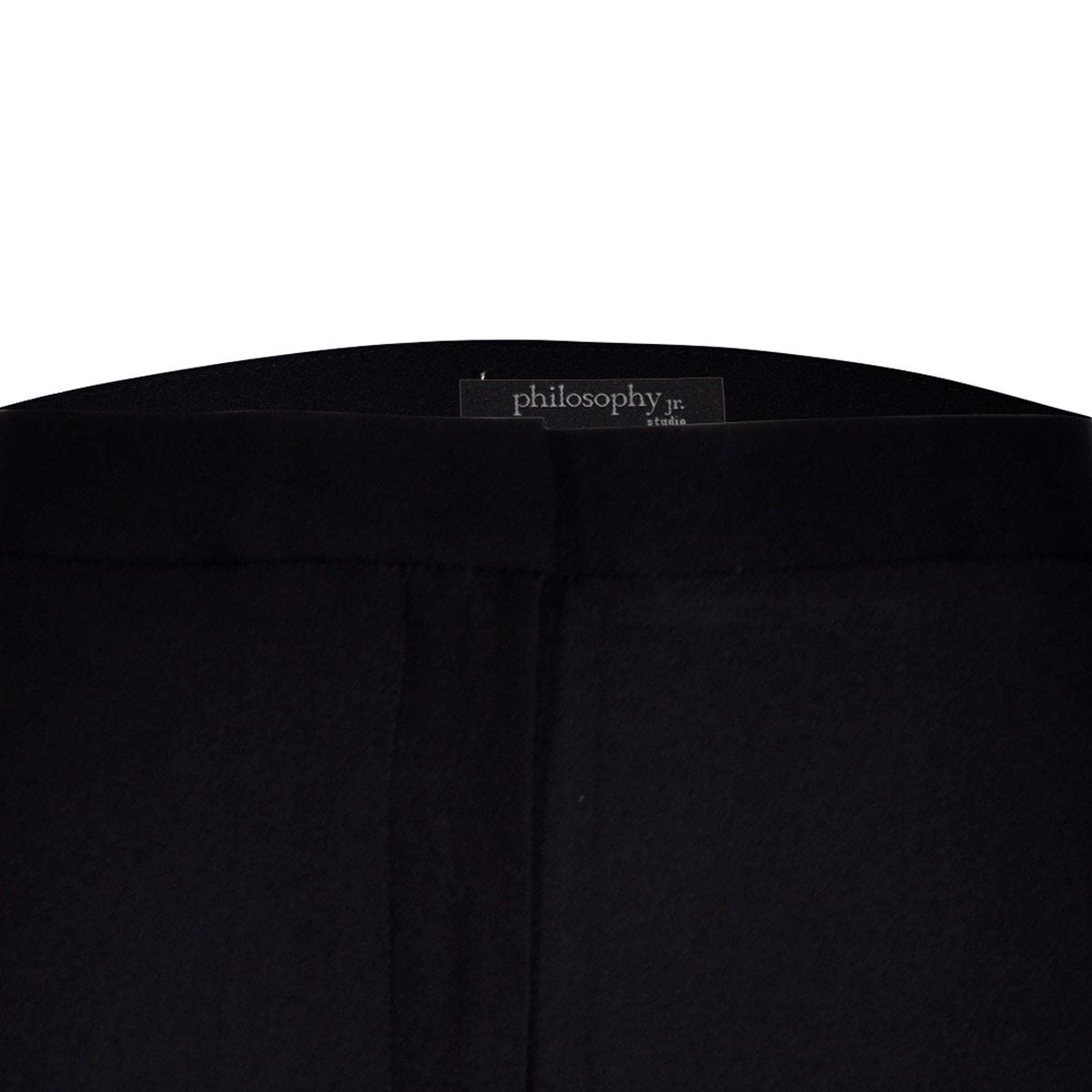 Pantalón para mujer, recto, liso con bolsillos Philosophy Jr talla grande color negro modelo 6675PNN