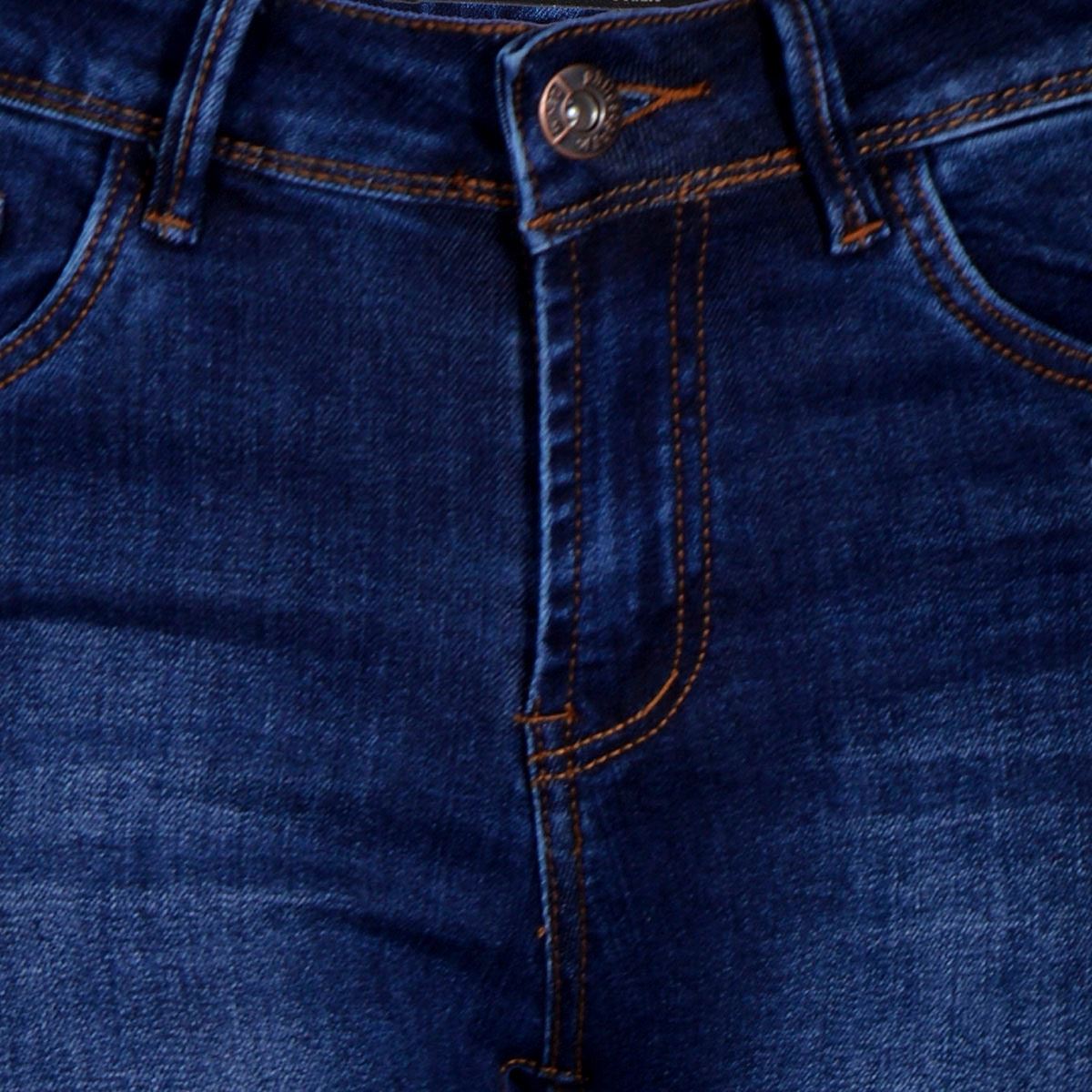 Jeans skynny liso rasgado al frente y bolsas traseras con rasgado Philosophy talla 15 color azul obscuro modelo BHI2010396P