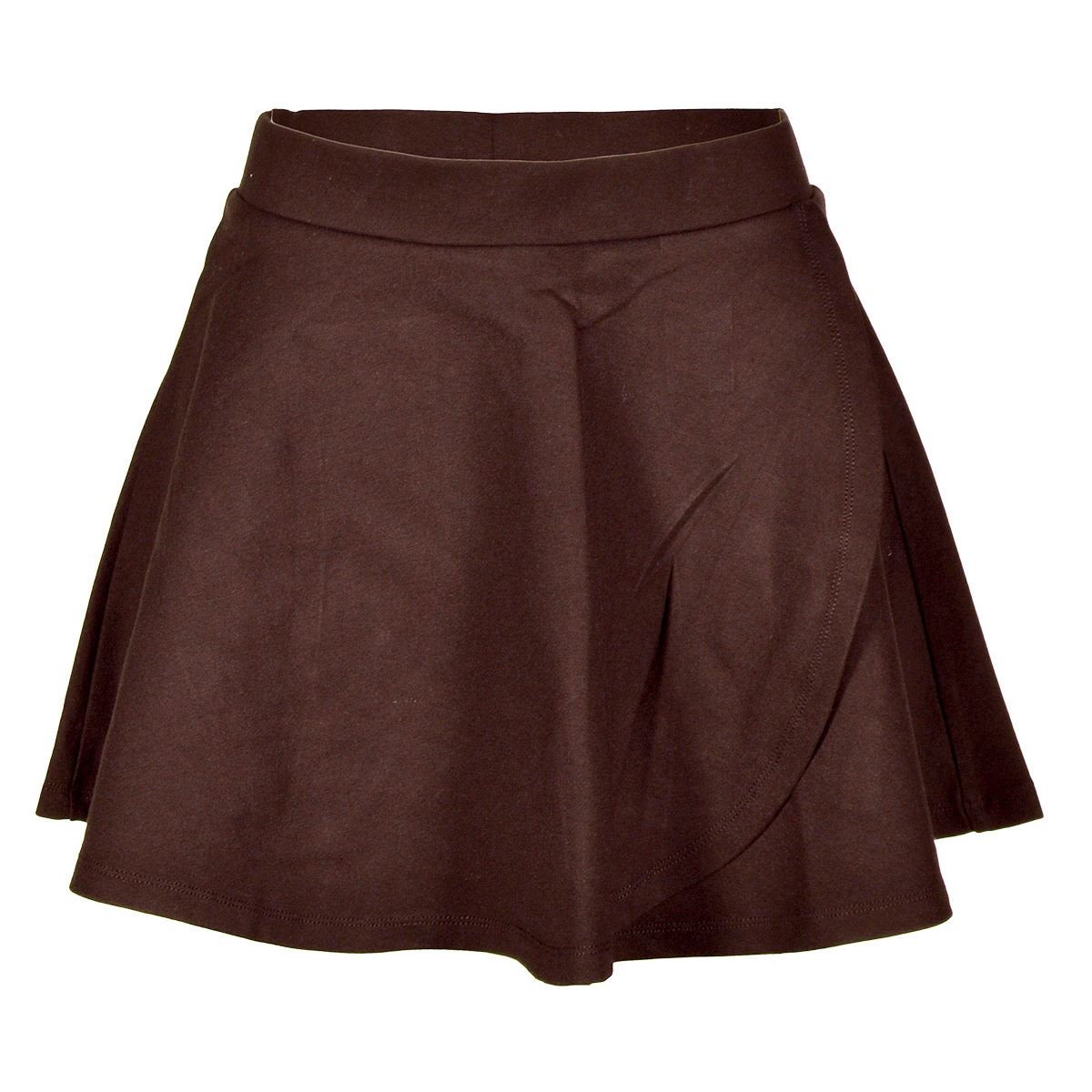 Falda envolvente con short oculto Philosophy talla grande color cafe obscuro modelo YS2620
