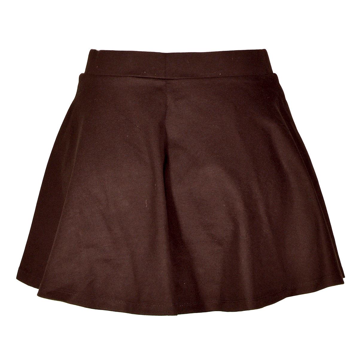 Falda envolvente con short oculto Philosophy talla grande color cafe obscuro modelo YS2620