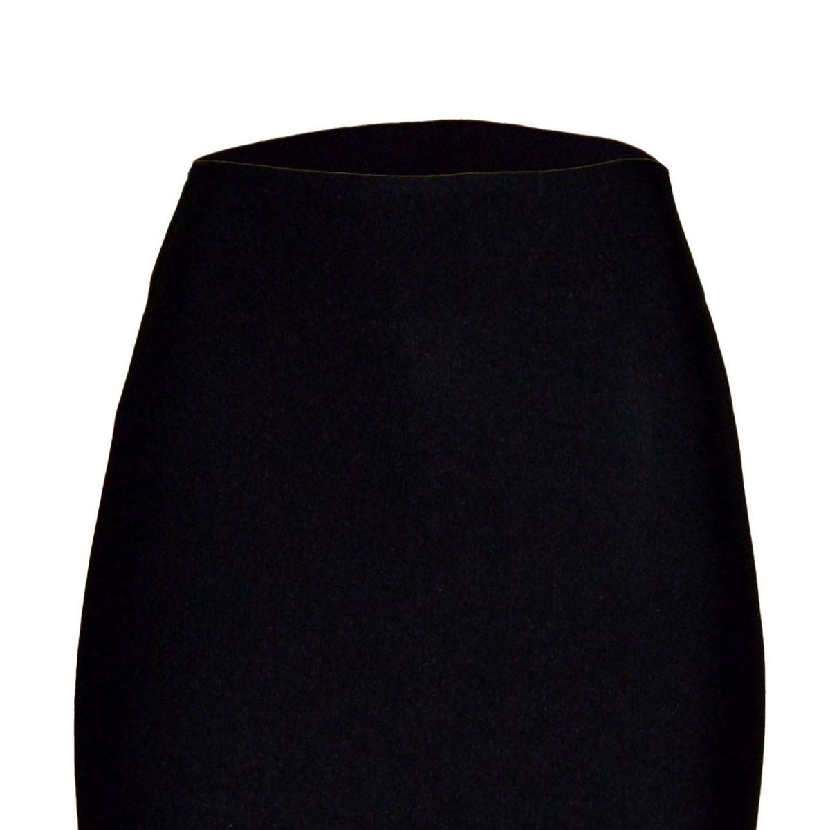 Falda corta lisa ajustada Philosophy talla grande color negro modelo HS7072CHN