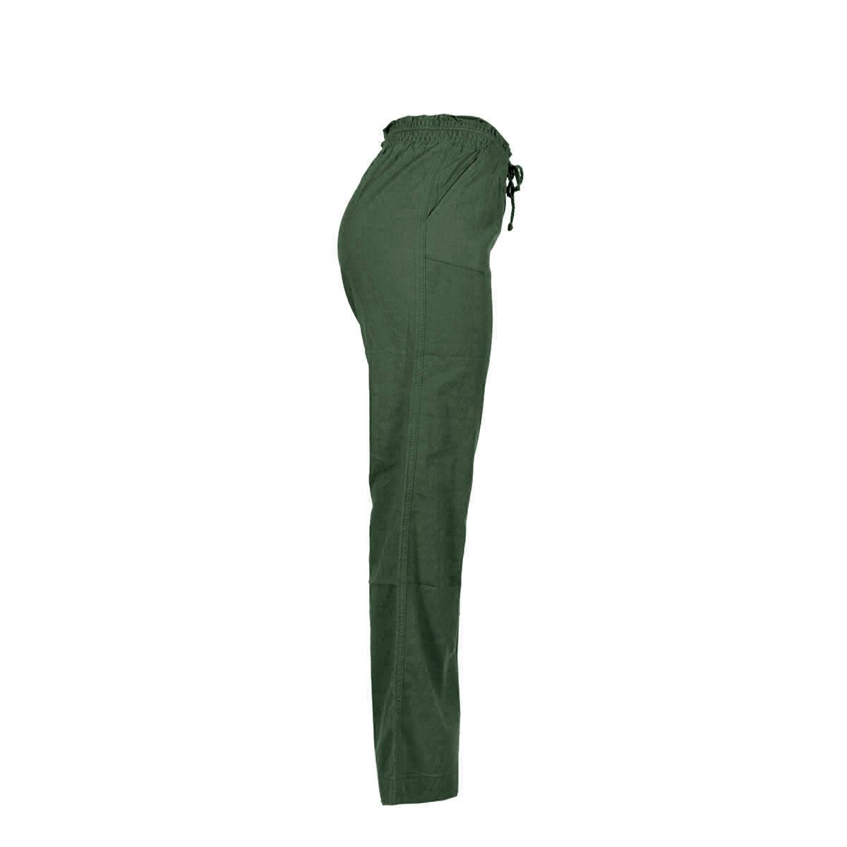 Pantalón acampanado con elástico y bolsillos Philosophy talla extra grande color verde obscuro modelo LP13CLNN