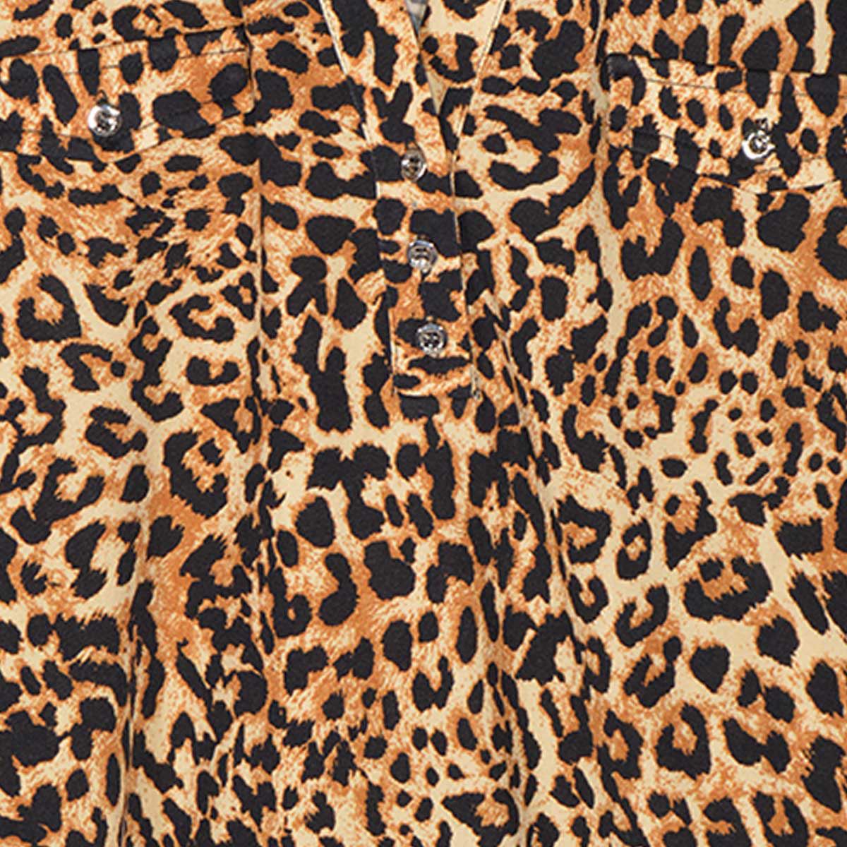Blusa para mujer con jaretas botones y estampado animal print Philosophy Woman