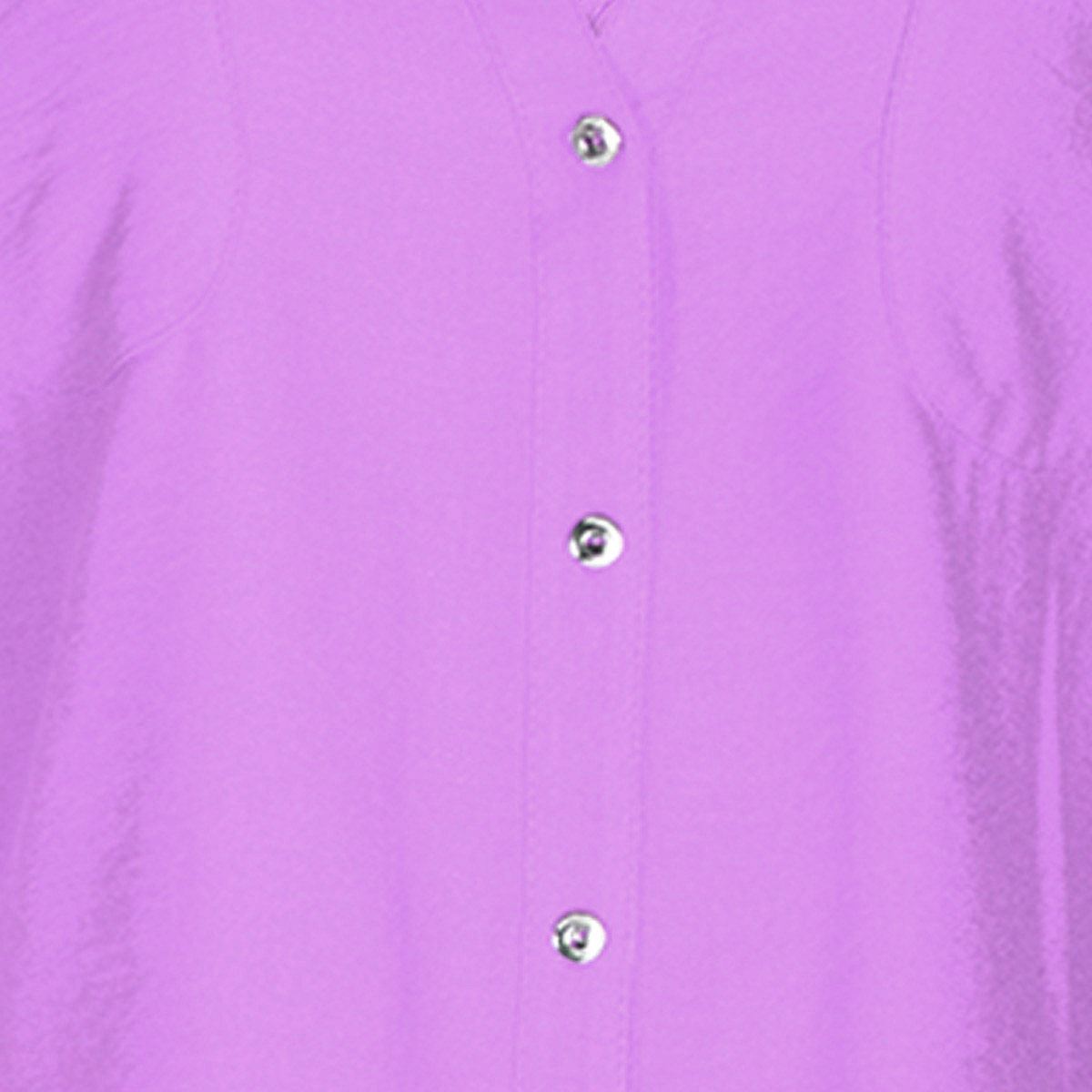 Blusa lisa para mujer con elevación en manga y botones Philosophy talla chica color morado claro modelo 11579