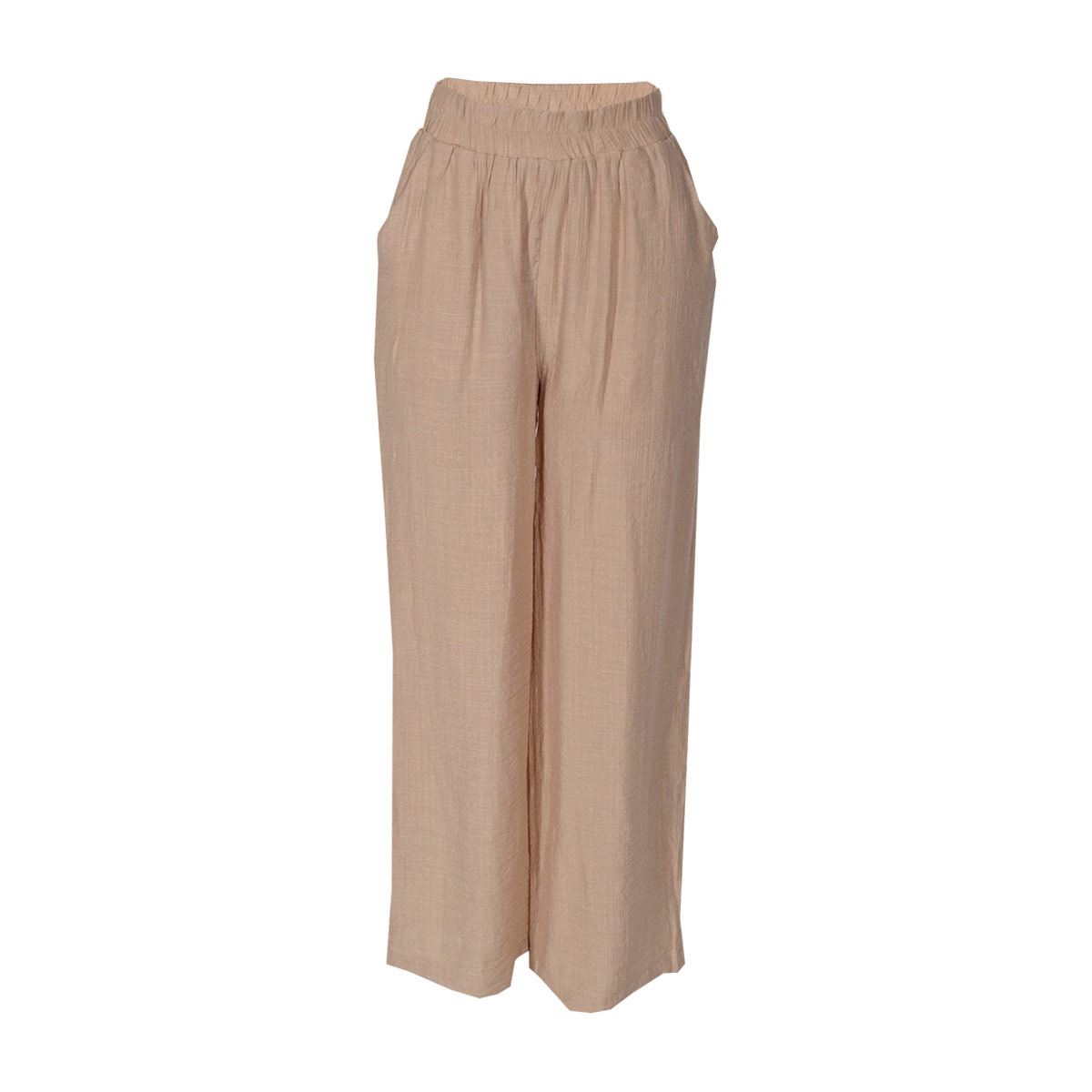 Pantalón recto para mujer, liso con bolsillos Philosophy talla chica color cafe claro modelo B3SX1007B