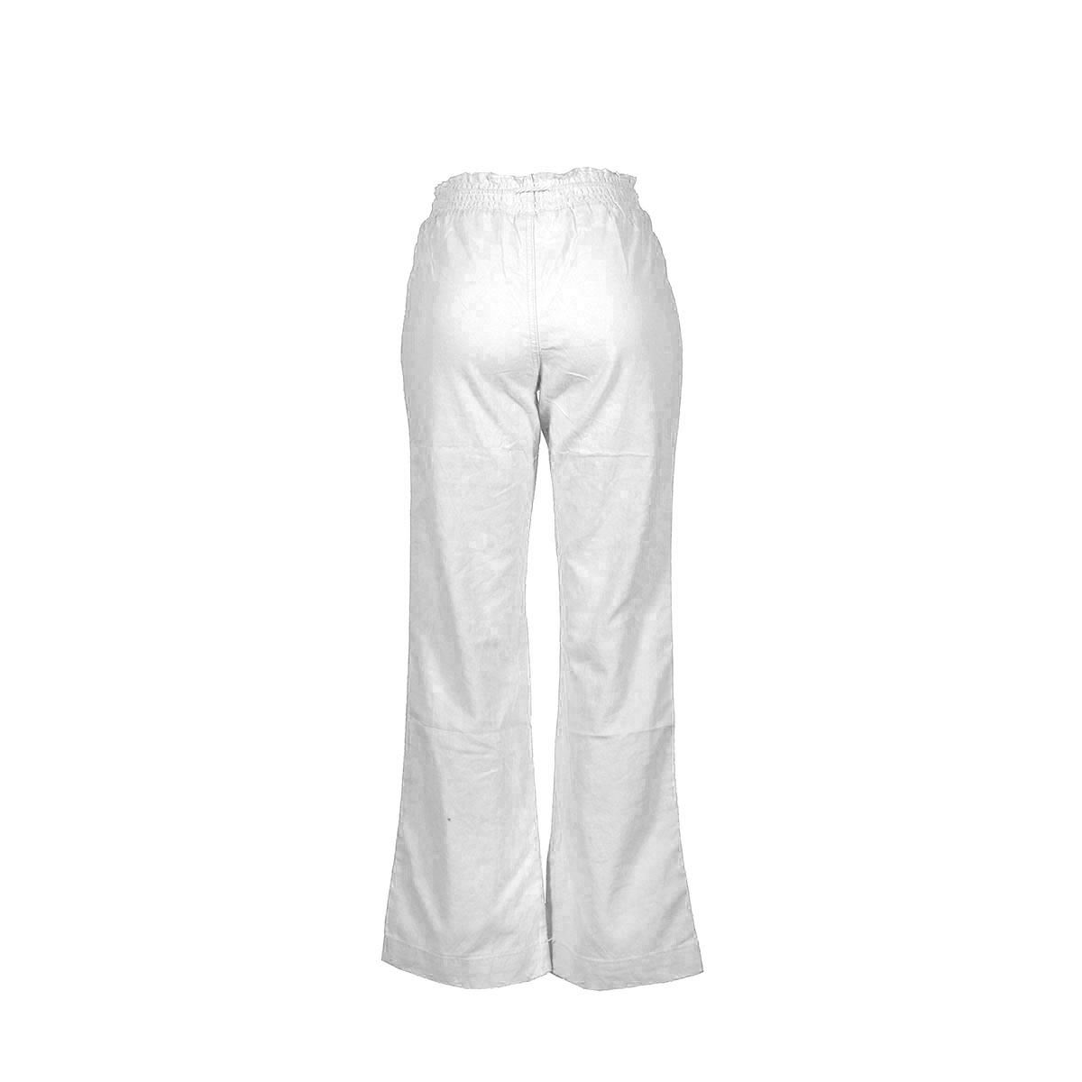 Pantalón acampanado con elástico y bolsillos Philosophy talla grande color blanco modelo LP13CLNN