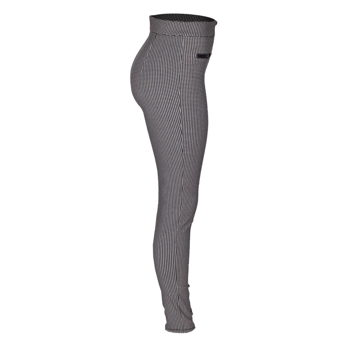 Pantalón para mujer, recto, con bolsillos simulados y vivos en negro Philodophy Jr talla mediana color negro combinado modelo YP4860