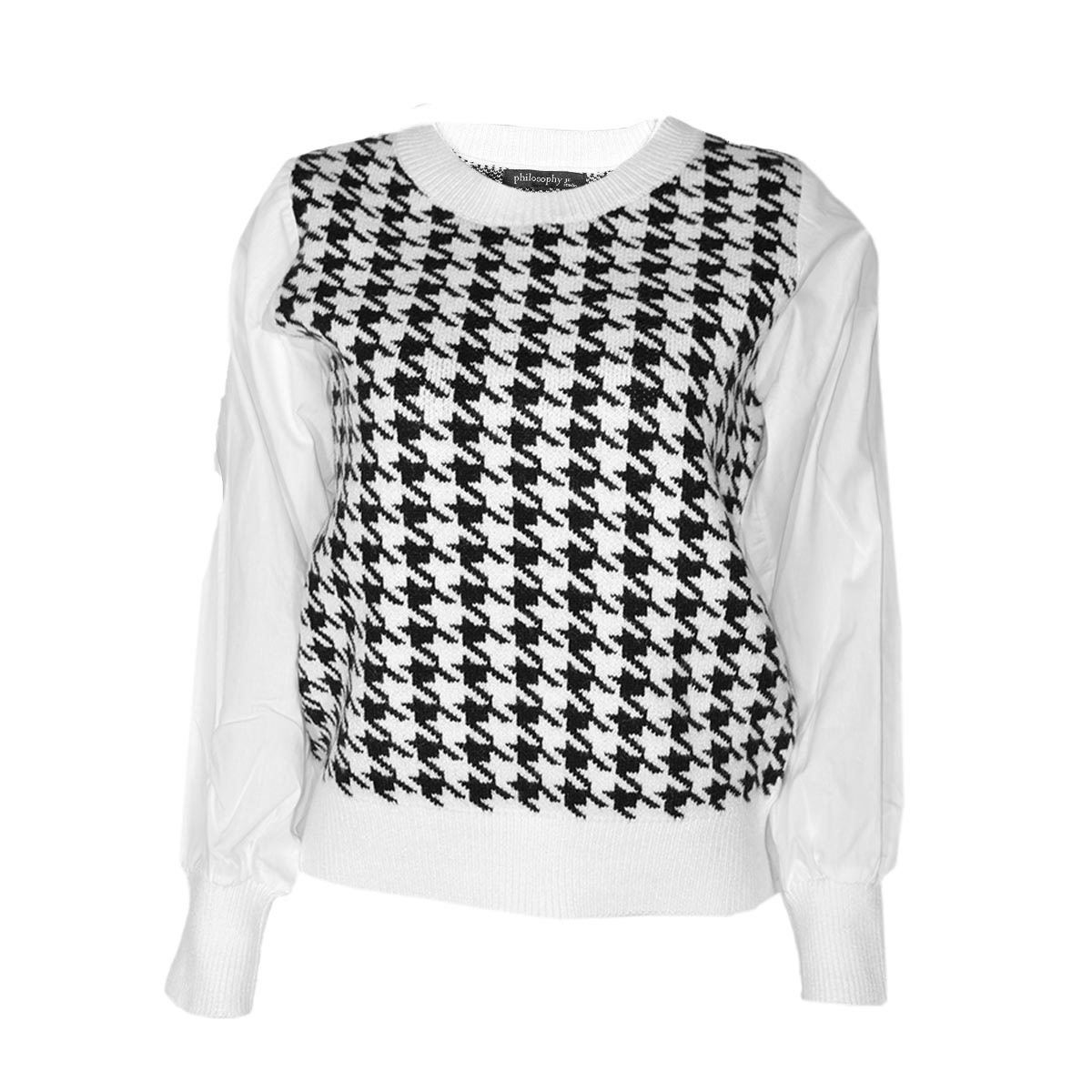 Suéter Con Manga Tipo Farol Estampado Para Mujer Philosophy Jr