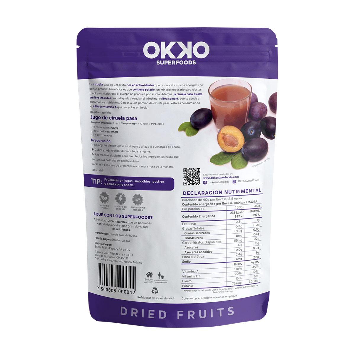 Ciruela Pasa 340g.