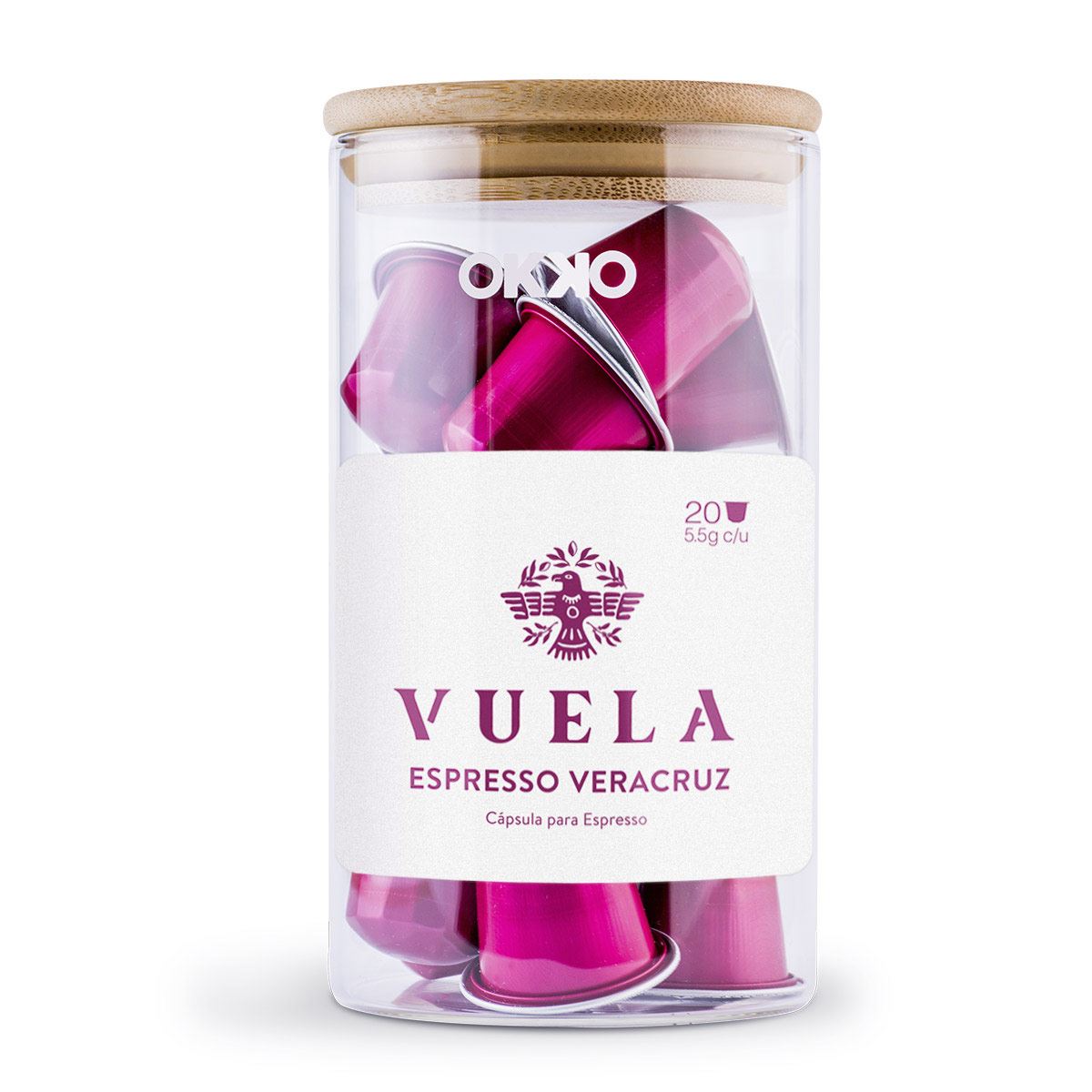 Jar con Cápsulas de Café OKKO