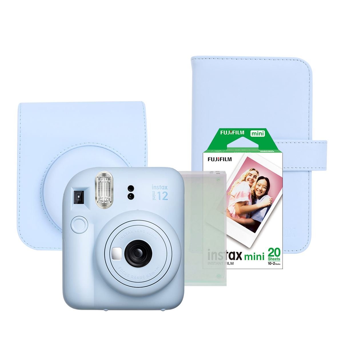 CAIYOULE Accesorios para cámara Fujifilm Instax Mini 12, paquete de  accesorios incluye funda de piel sintética Instax 12, mini álbum de fotos,  marcos