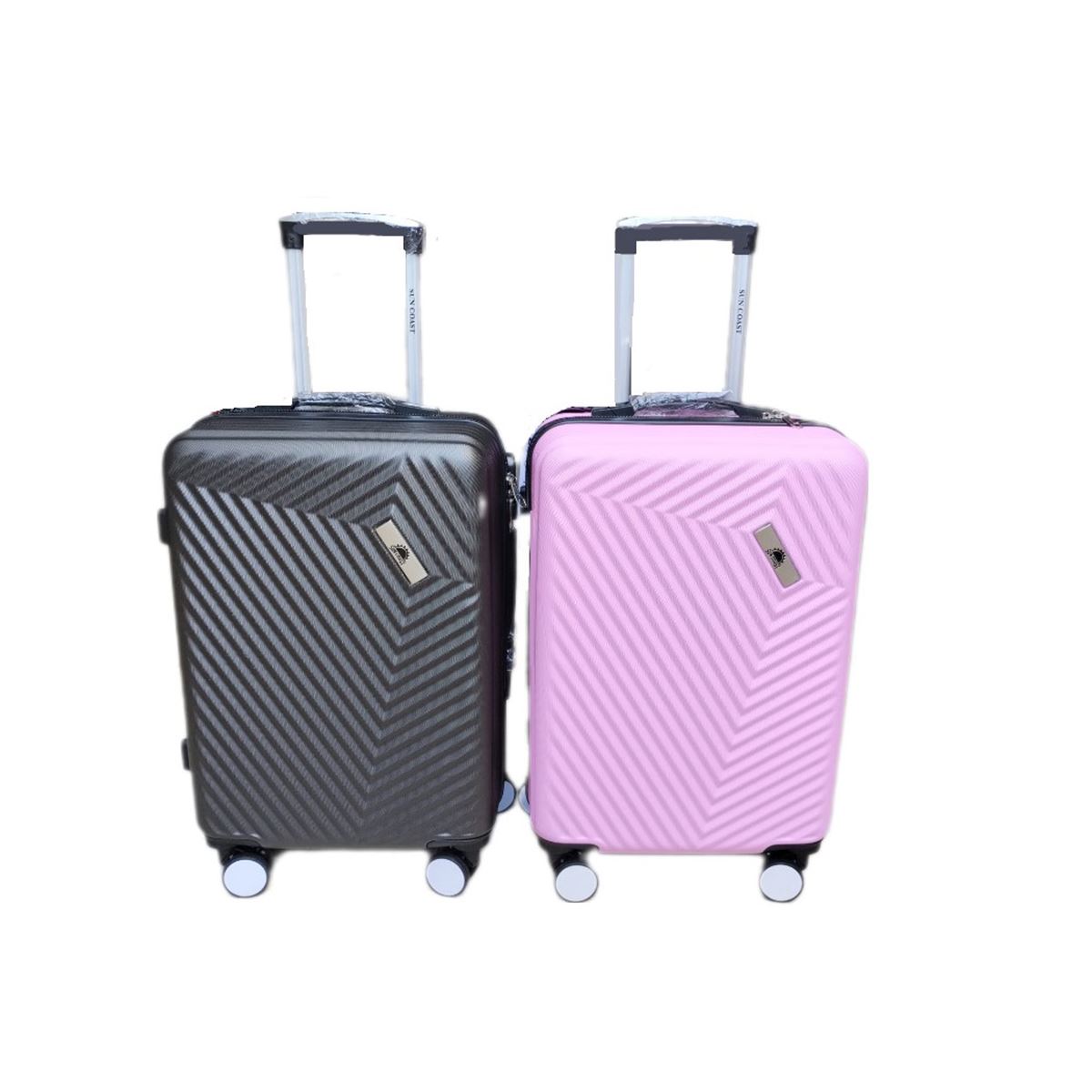 Set 2 Maletas 20" Gris y Rosa Palm Sun Coast